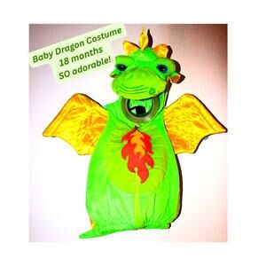 ADORABLE LIGHT GREEN DRAGON FOR BABY SIZE 18 MONTHS